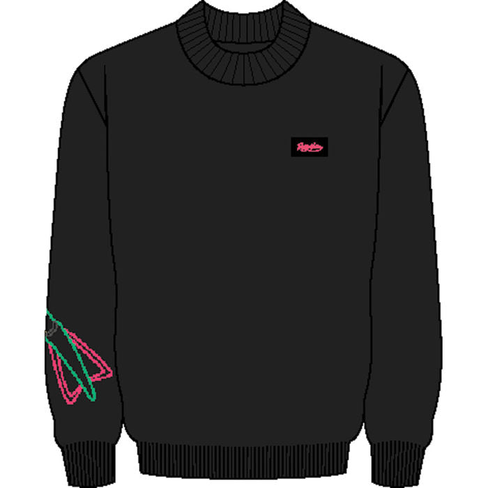 Dolly Noire X Pokemon Rayquaza Sweater Black Limited