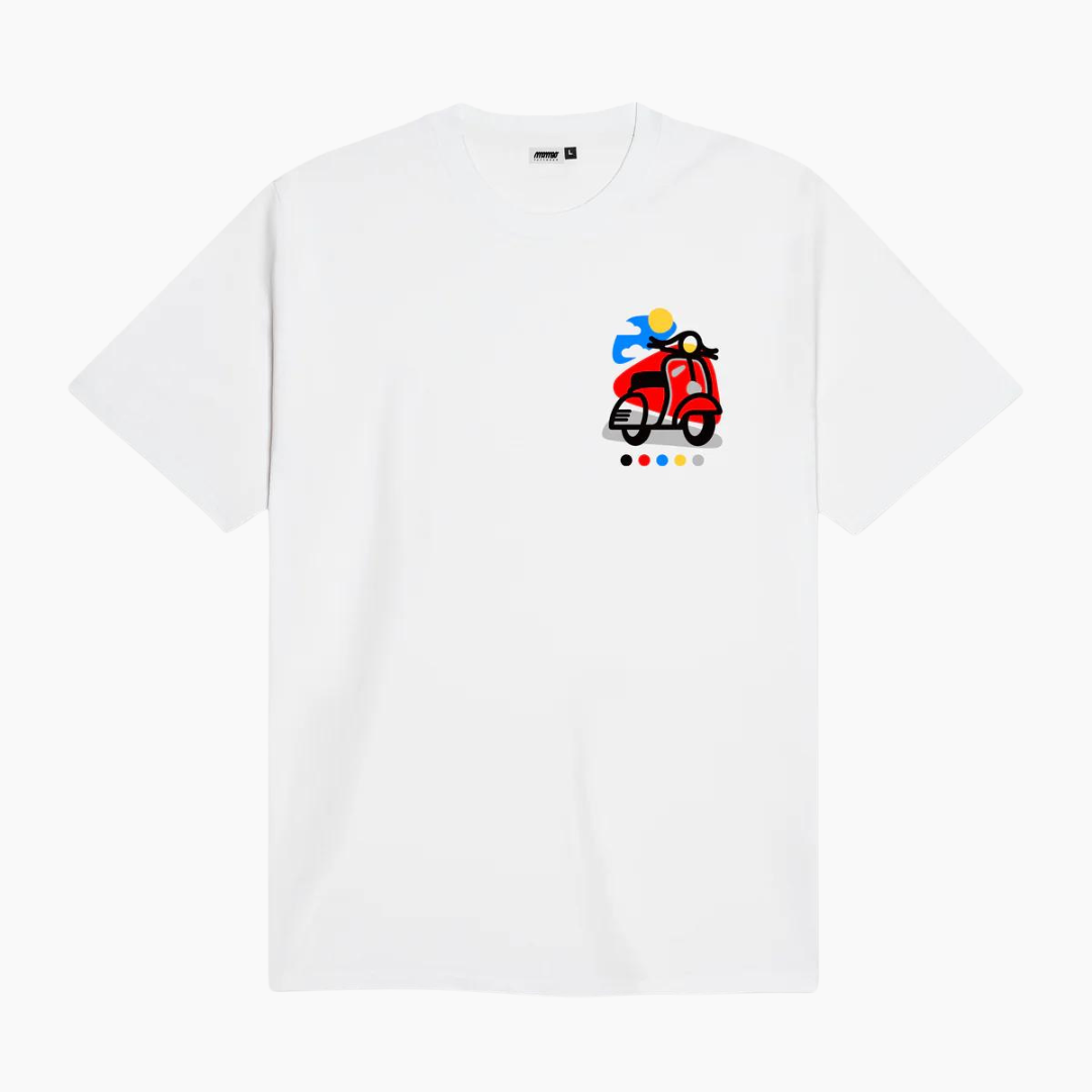Dolly Noire Vespa Mambo Tee White