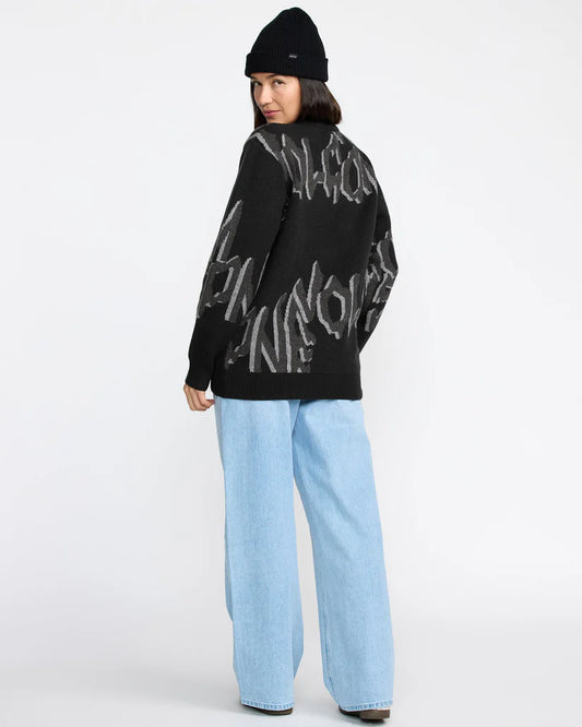 Volcom Stone Jacquard Sweater Black