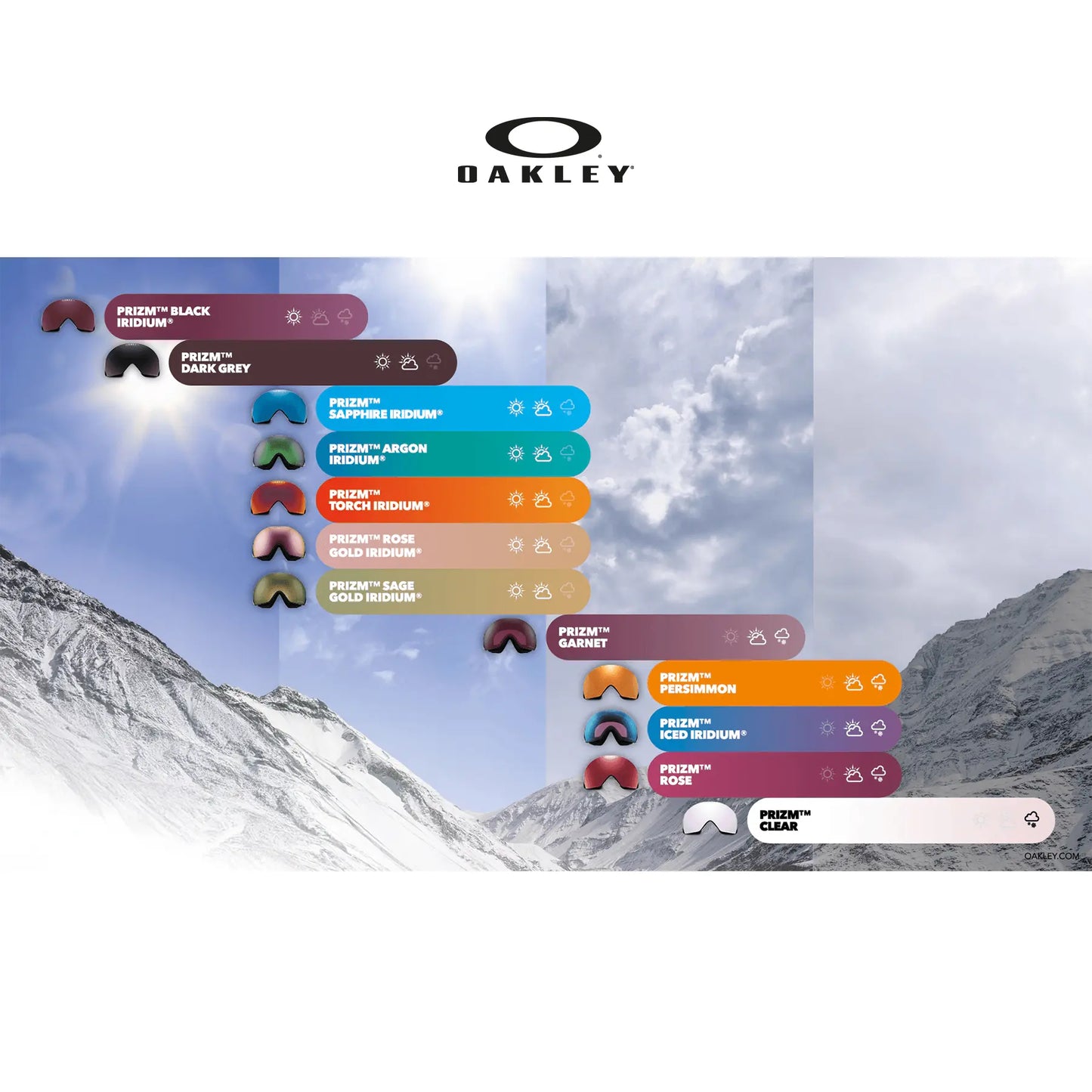 Oakley Flight Deck Pro L Black Gold Prizm 24K Iridium + Prizm Snow Iced Iridium