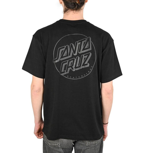 Santa Cruz Tonal Opus Dot Stripe T-Shirt Black