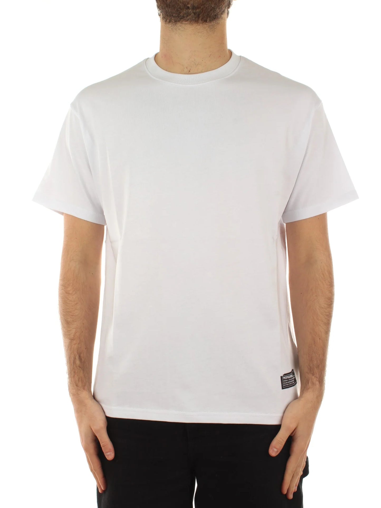 Propaganda Label Bicolor T-shirt White