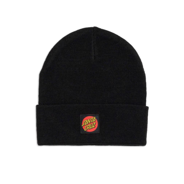 Santa Cruz Classic Label Beanie Black