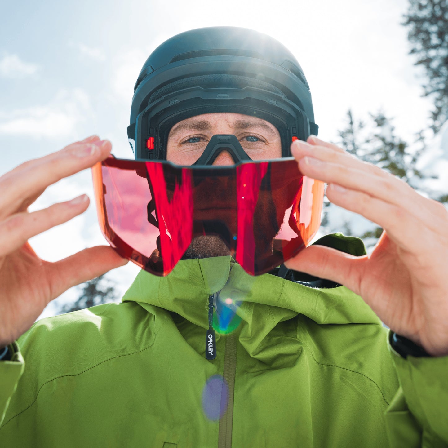 Oakley Line Miner™ Pro L  Prizm Snow Torch Iridium + Extra Lens