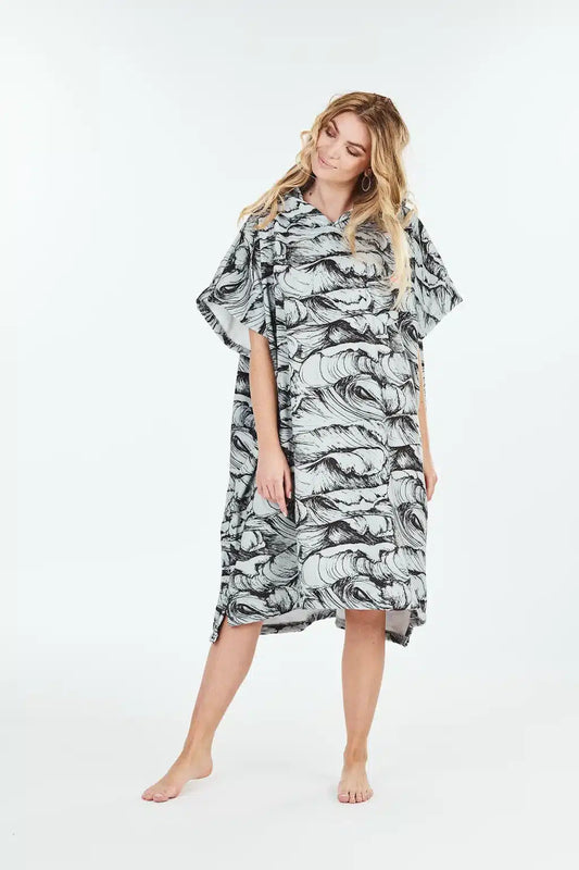 Poncho After Ocean Dark Grey
