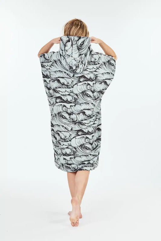Poncho After Ocean Dark Grey
