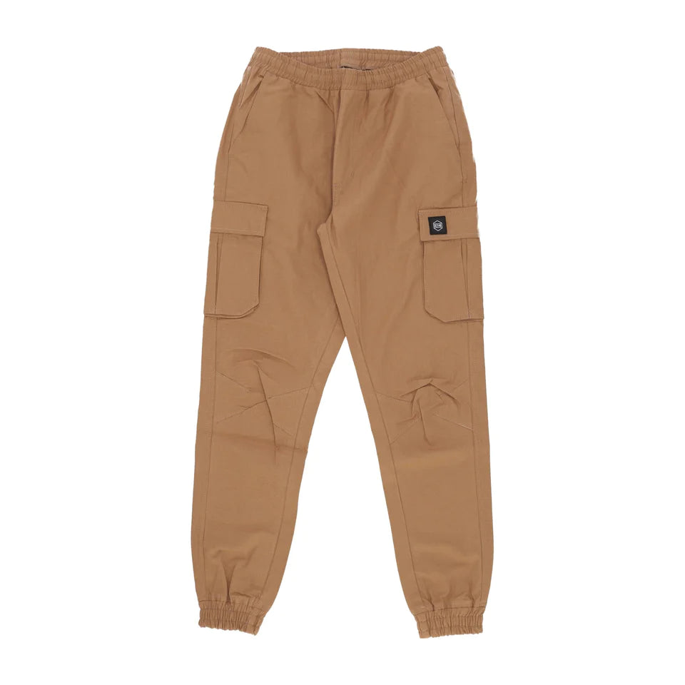 Dolly Noire Easy Cargo Pants Beige Cotton Ripstop