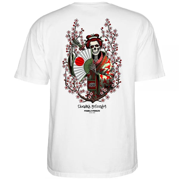 Powell Peralta Sakura Yosozumi  T-Shirt White