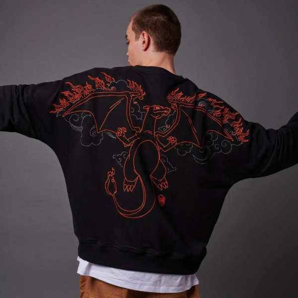 Dolly Noire X Pokémon Charizard Crewneck