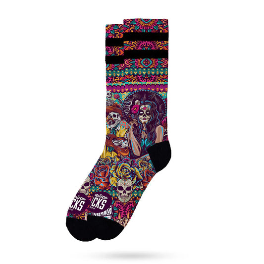 American Socks Día de los muertos  - Mid High