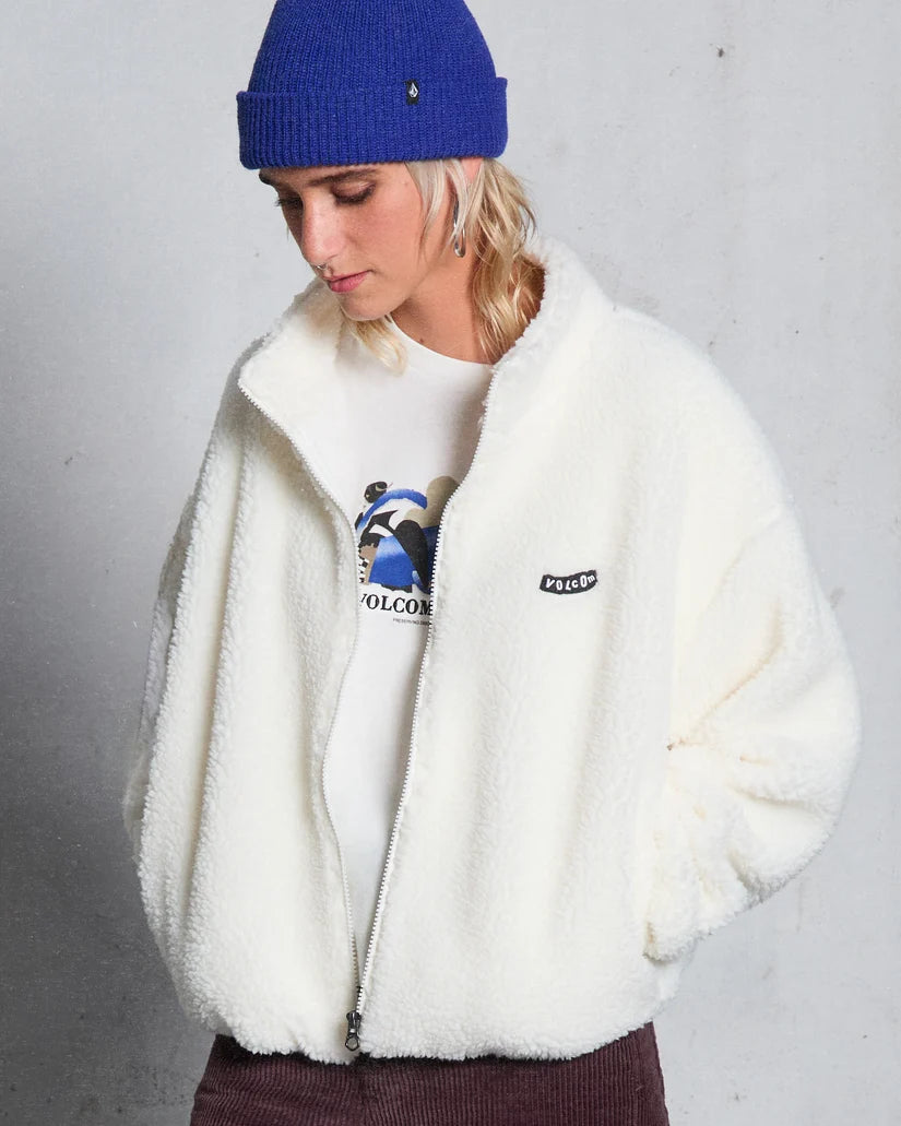 Volcom Wylding Out Sherpa W Off White