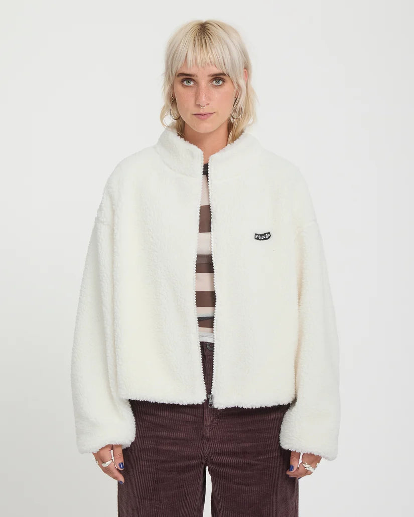 Volcom Wylding Out Sherpa W Off White