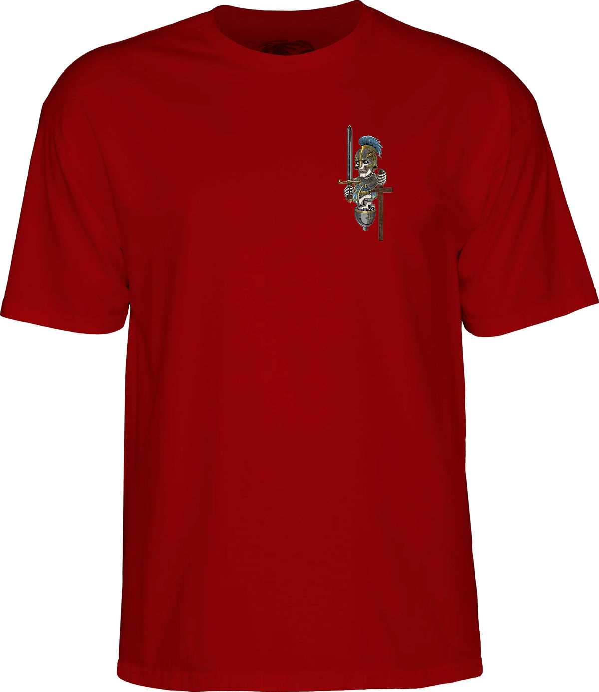 Powell Peralta Dan Corrigan Chess Skulls T-Shirt Garnet