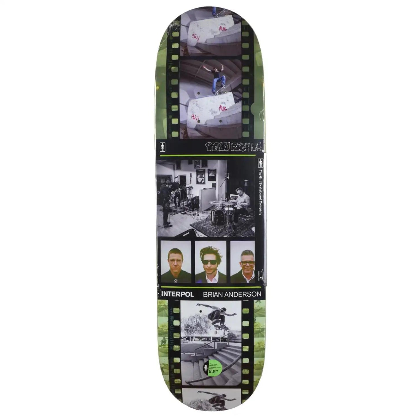 GIRL Yeah Right x Brian Anderson x Atiba Deck 8.5"