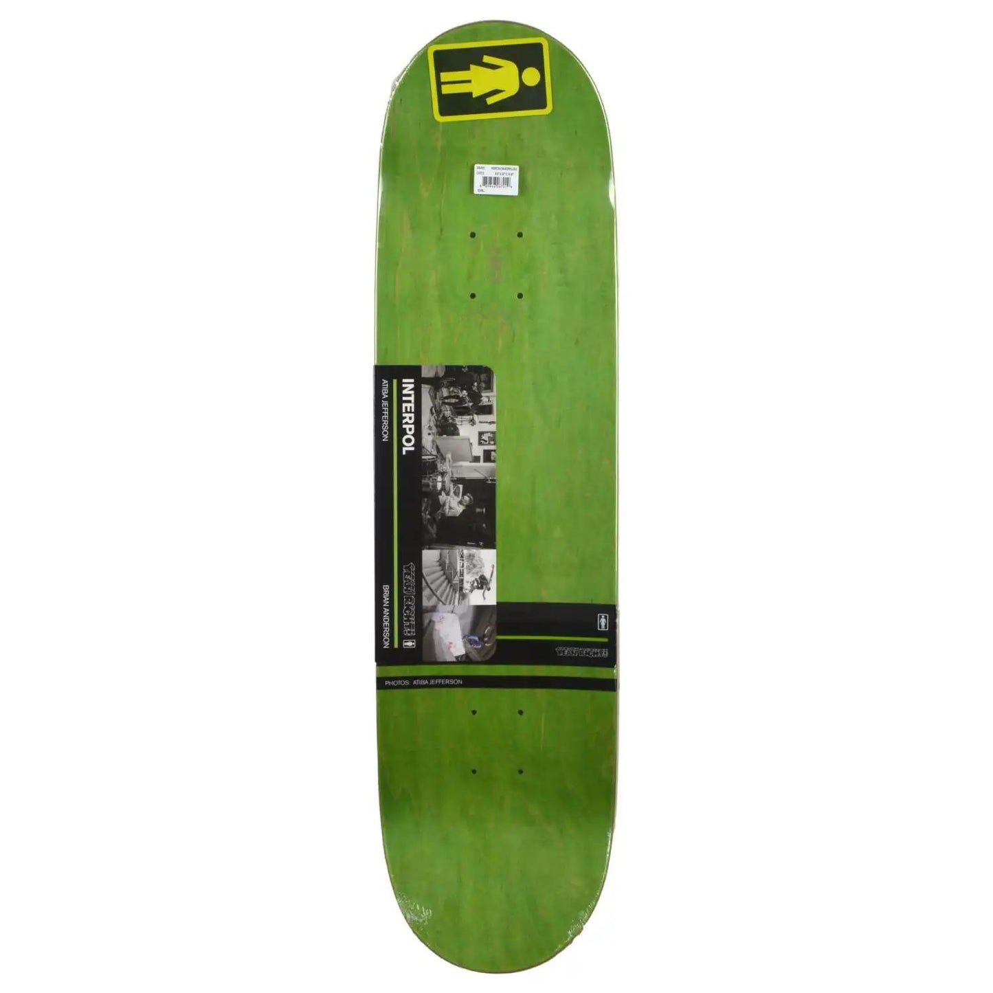 GIRL Yeah Right x Brian Anderson x Atiba Deck 8.5"