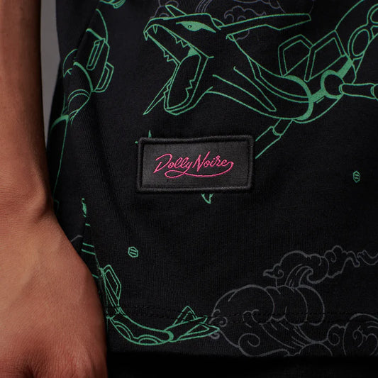 Dolly Noire X Pokémon Rayquaza Pattern Tee