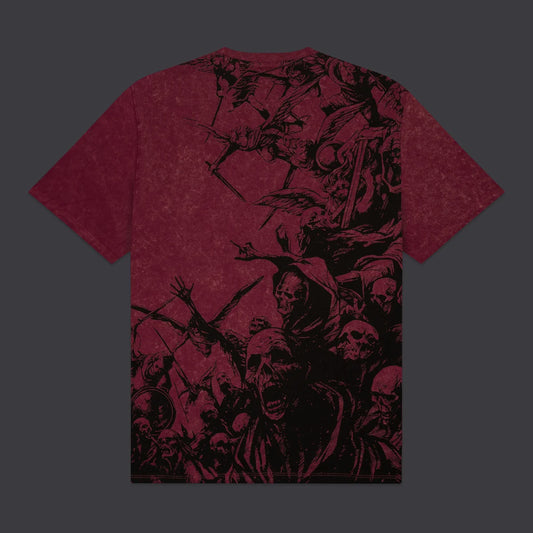 Heaven Falls Tee Acid Red, t-shirt – foto 1 di 2