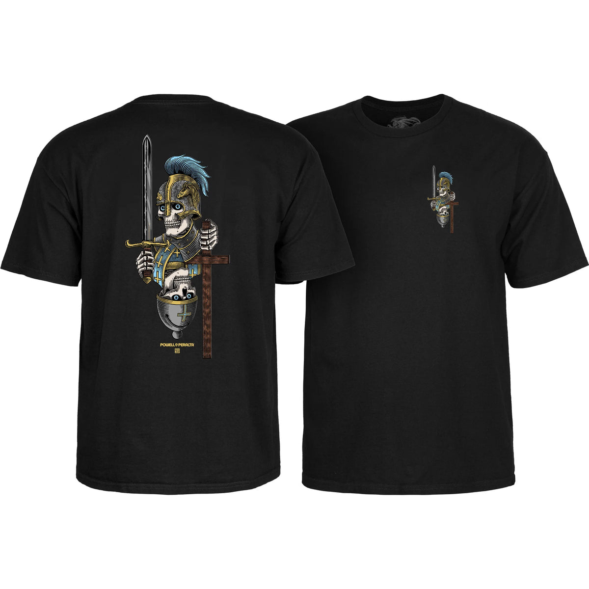 Powell Peralta Dan Corrigan Chess Skulls T-Shirt Black