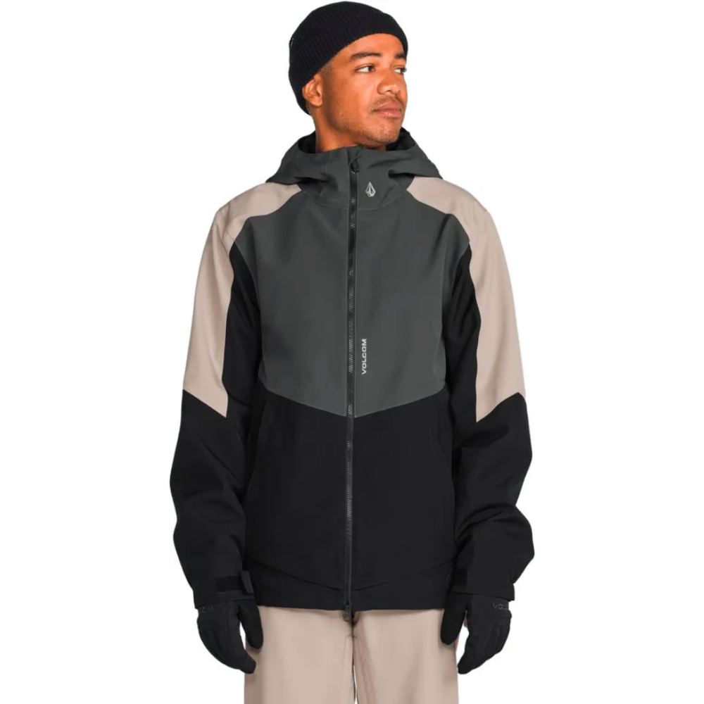 Volcom Brighton Full Zip Jacket Dark Grey