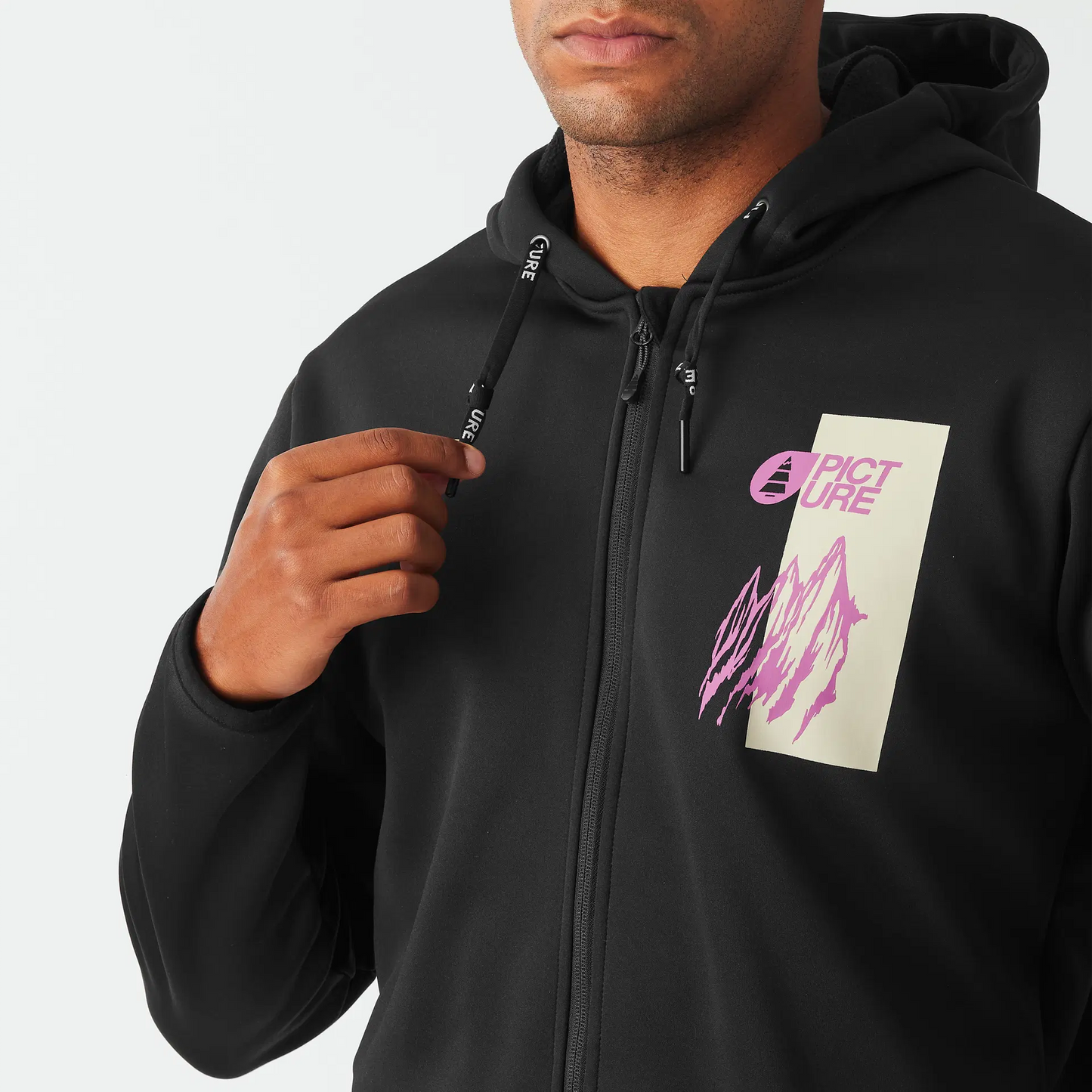 Picture Park Tech Zip Hoodie Black