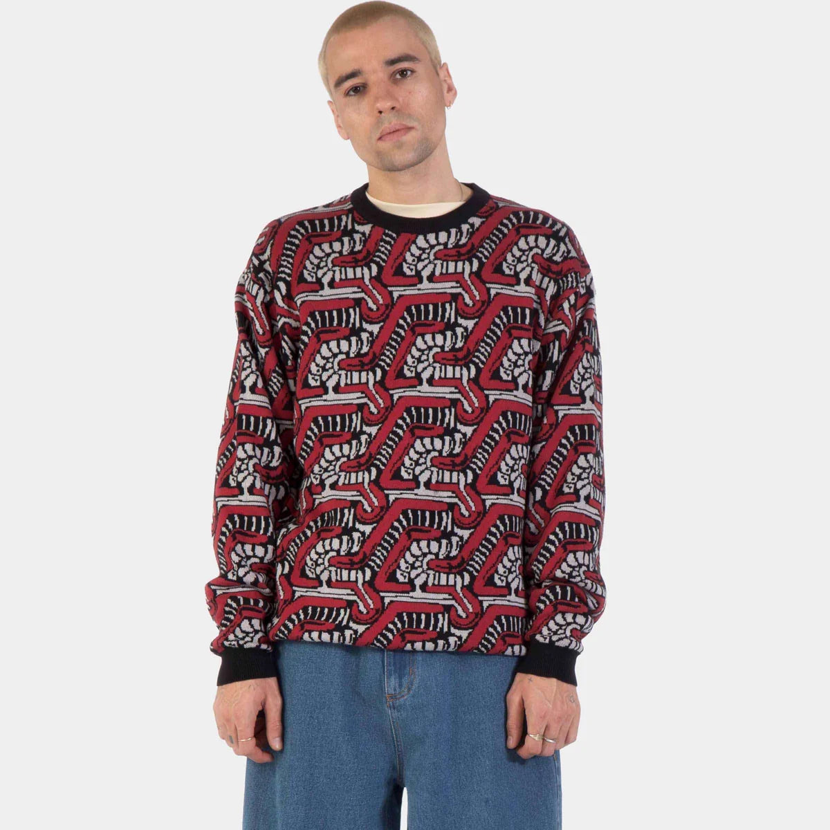 Santa Cruz Scourge Knit Crew Red