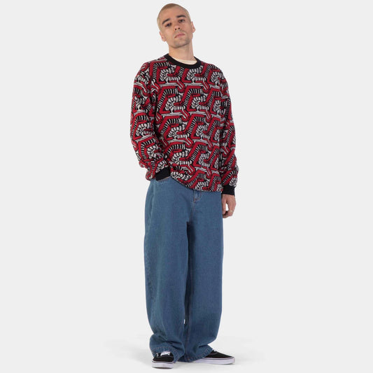 Santa Cruz Scourge Knit Crew Red