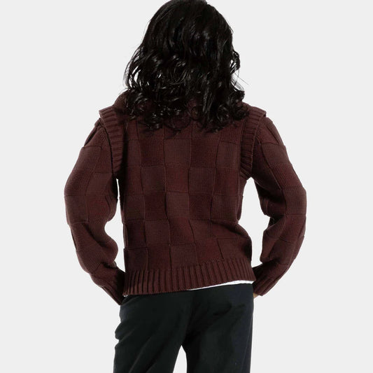 Santa Cruz Check 2-in-1 Knit Crew