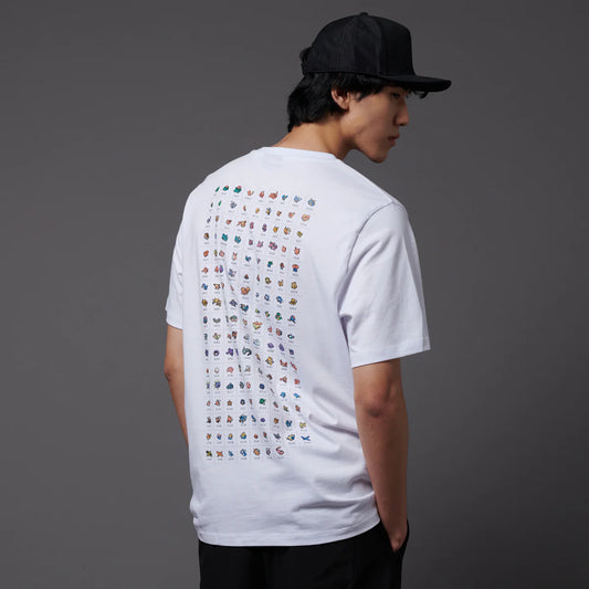 Dolly Noire X Pokémon Pokedex Tee White