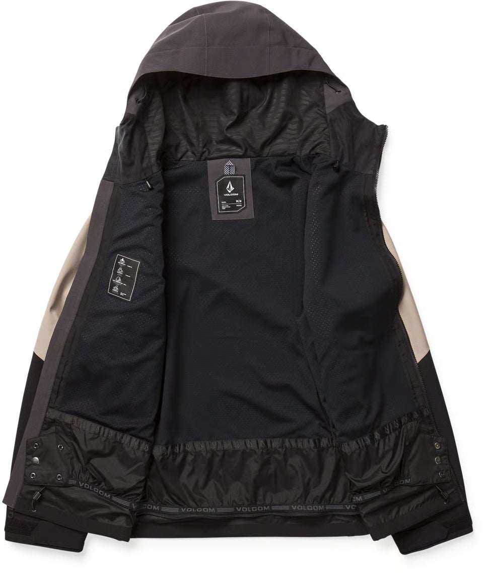 Volcom Brighton Full Zip Jacket Dark Grey