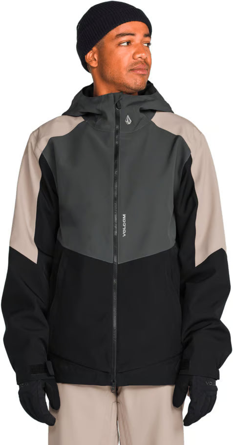 Volcom Brighton Full Zip Jacket Dark Grey