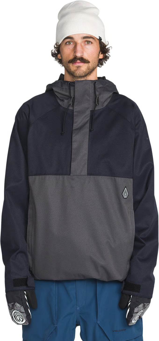Volcom Hossegor 20k Pullover Jacket Black 2027