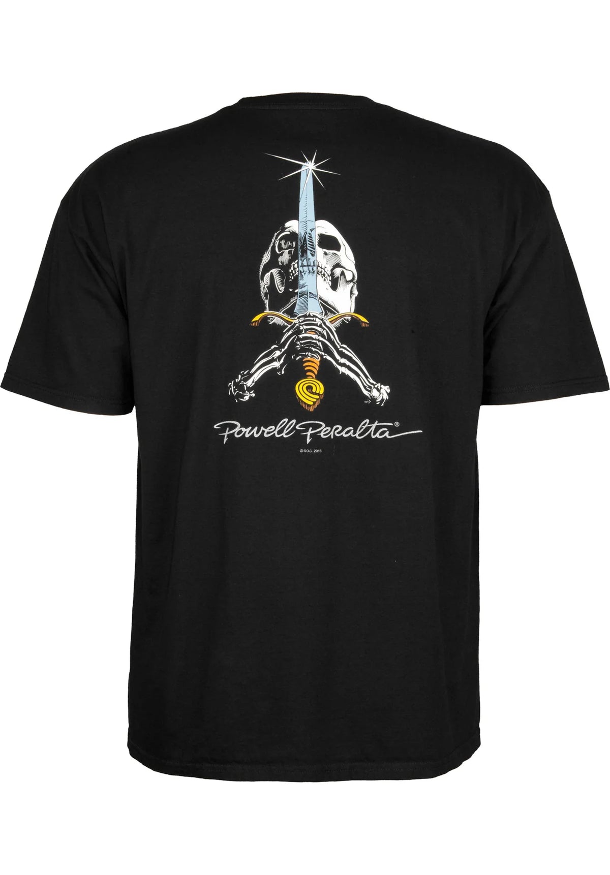 Powell Peralta Skull & Sword T-Shirt Black