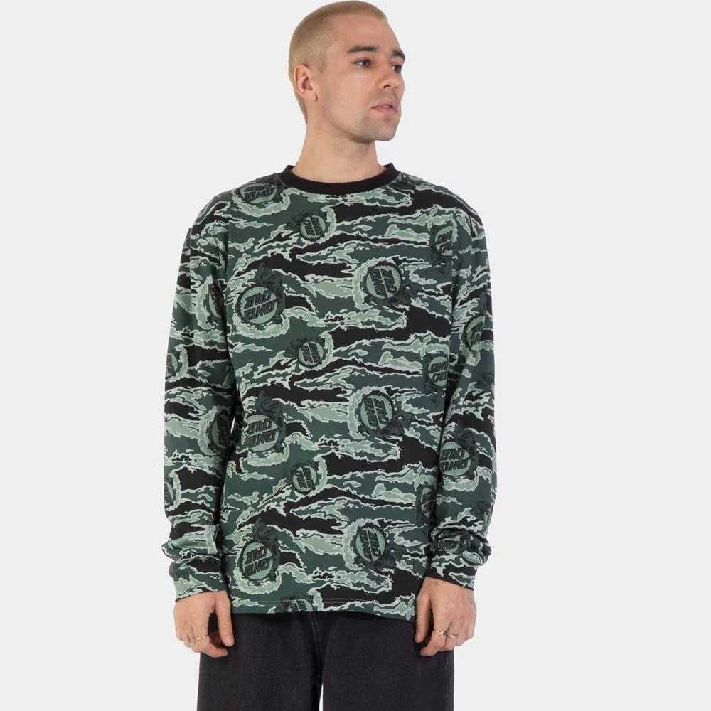 Santa Cruz Evan Long Sleeved T-Shirt Fuse Camo