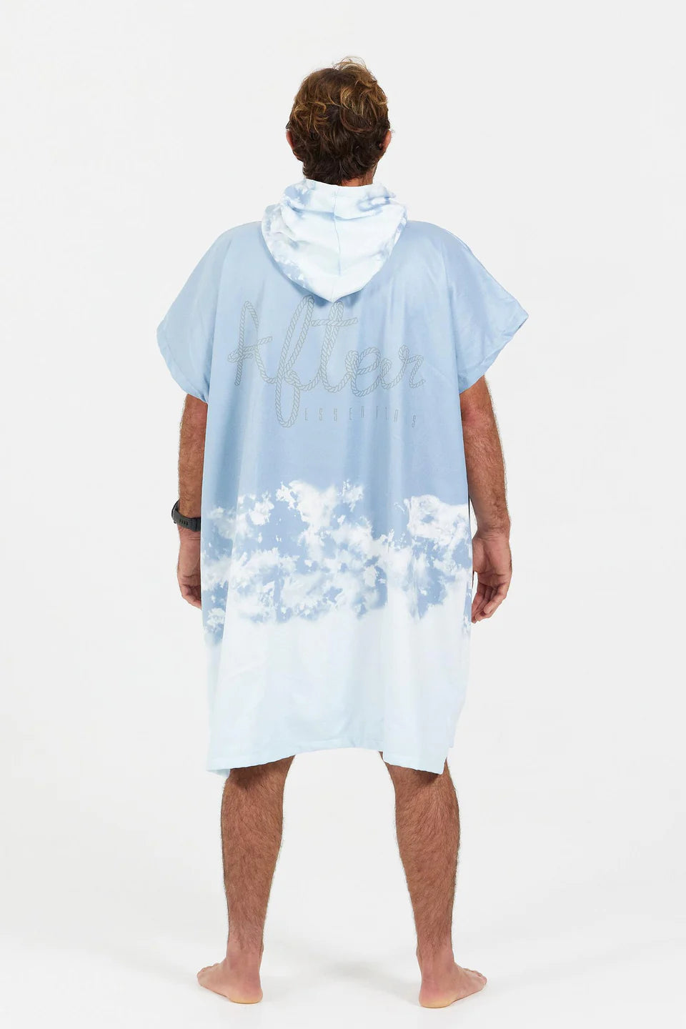 Poncho After Bleached Blue