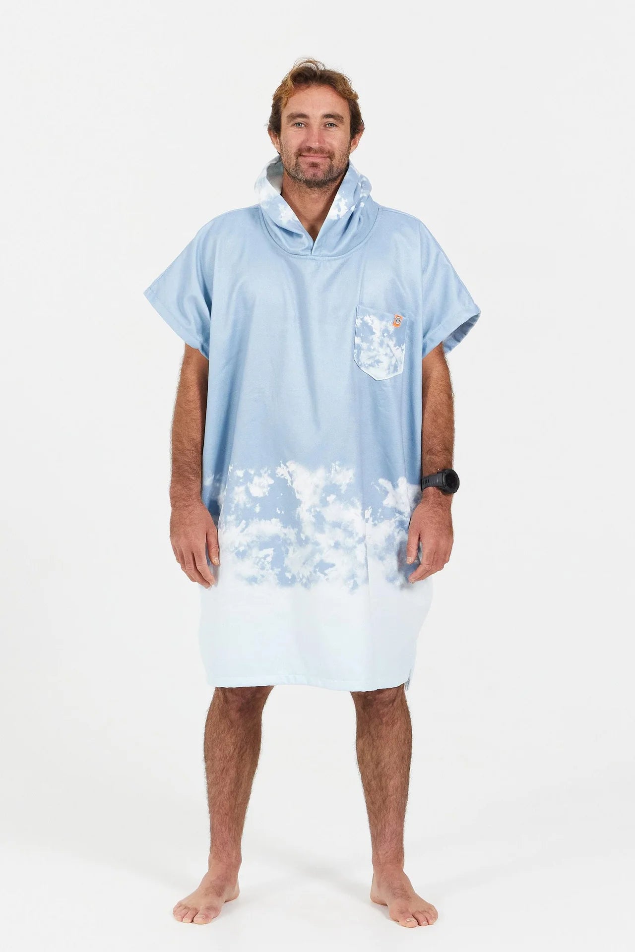 Poncho After Bleached Blue