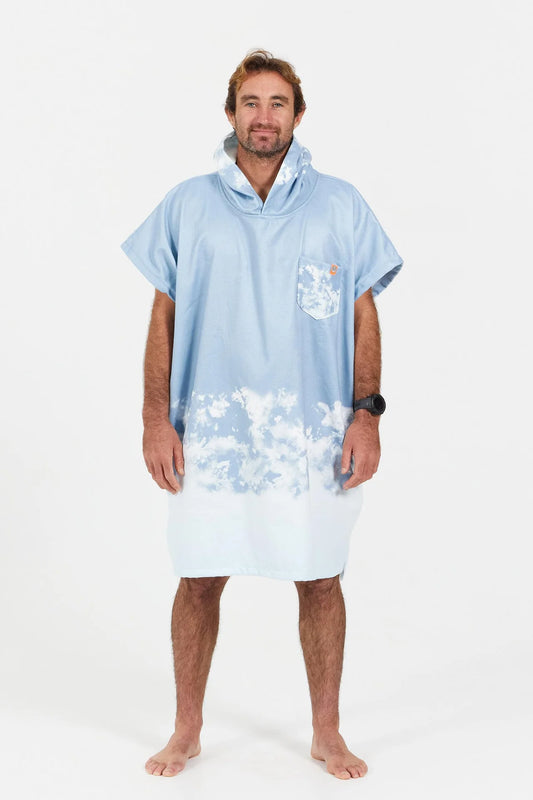 Poncho After Bleached Blue