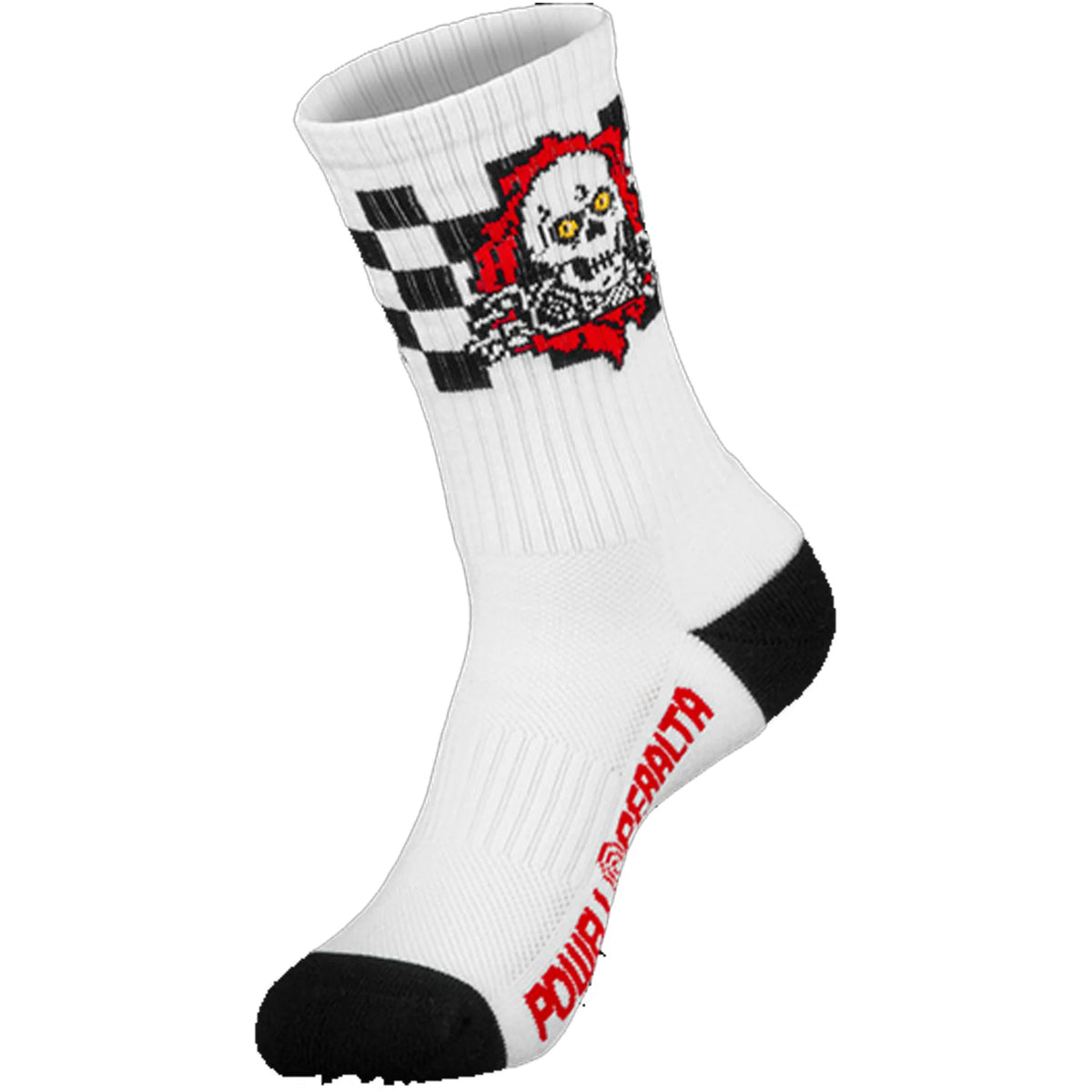 Powell Peralta Ripper Rip Stripes Crew Socks White