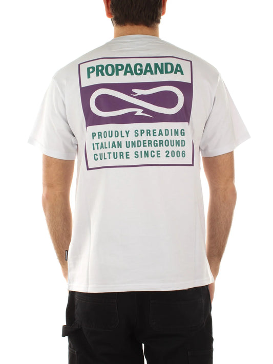 Propaganda Label Bicolor T-shirt White