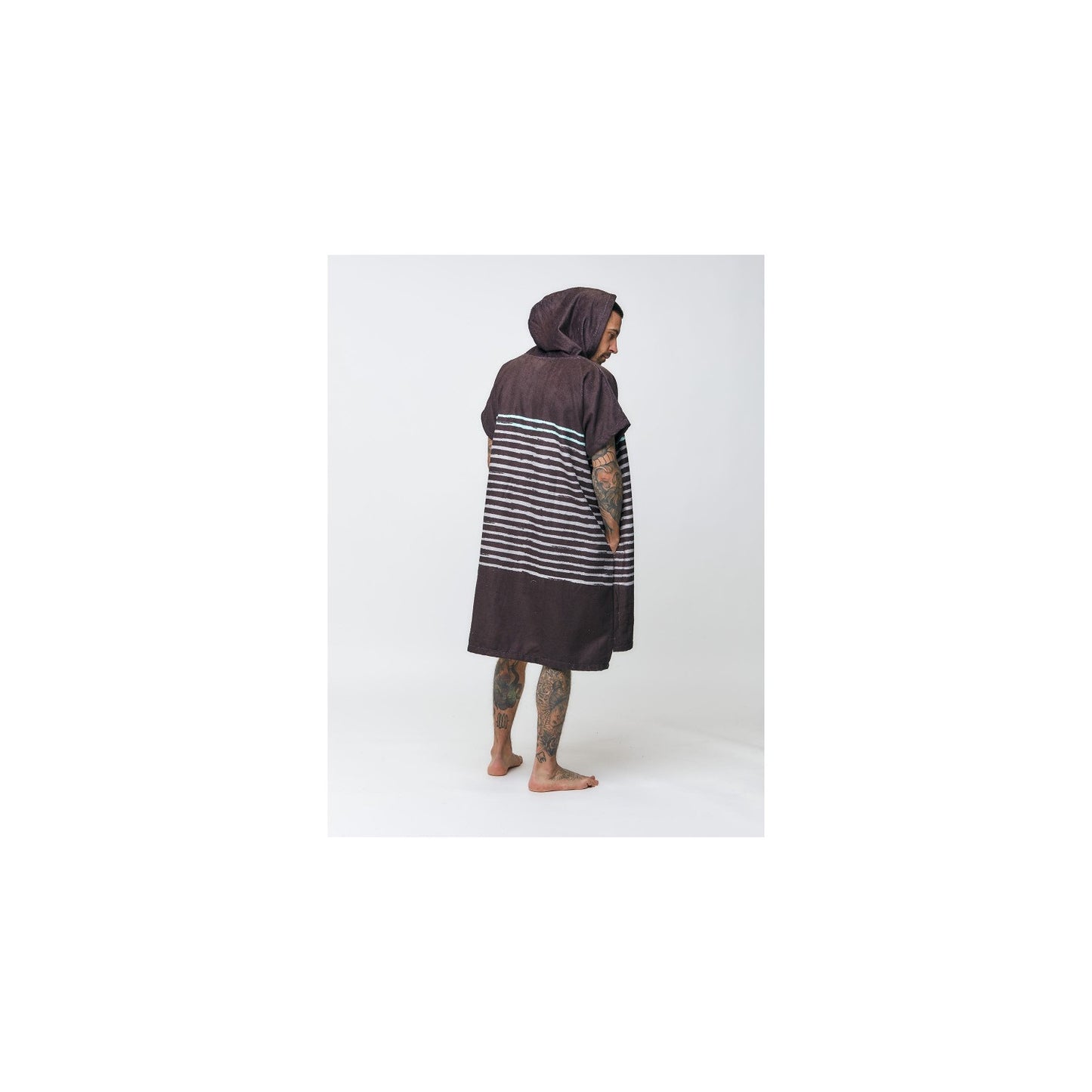 Poncho After Sailor Stripes Black