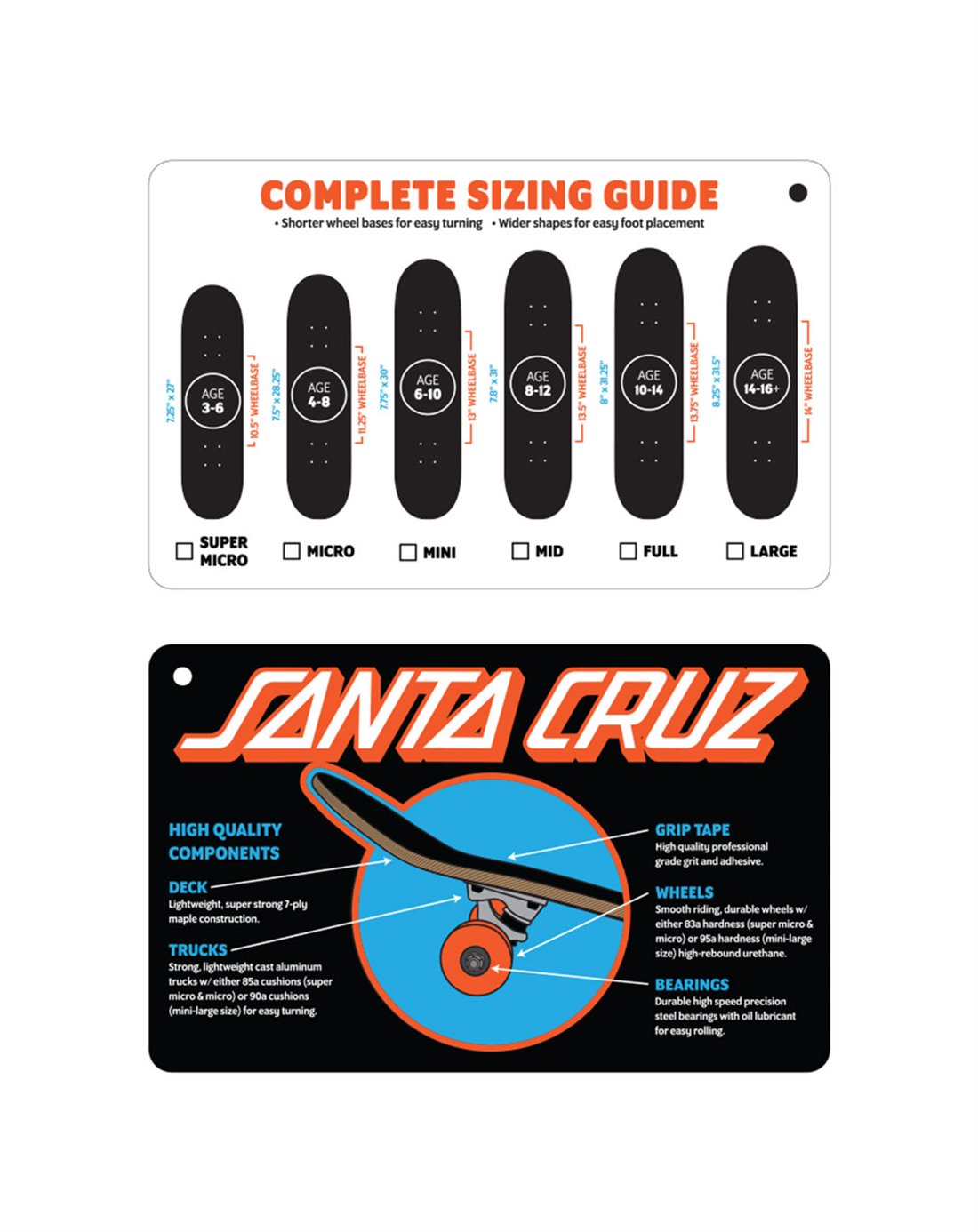 Santa Cruz Screaming Hand Mid 7.80" Skateboard Complete