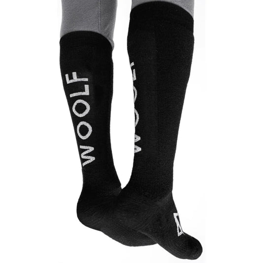 Woolf Merino Torset Thin Socks Black