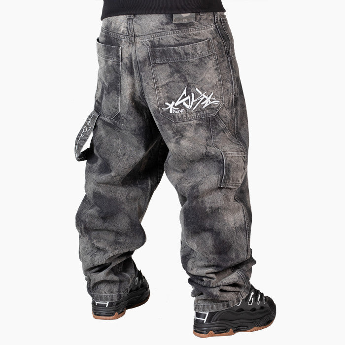 Jeans Denim Blueskin Marble Wash Black