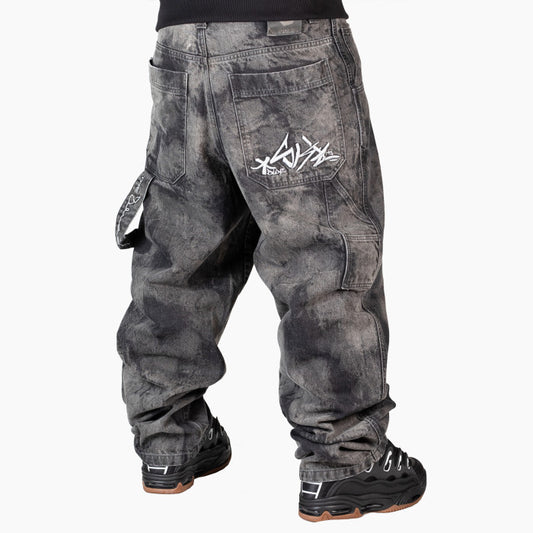Jeans Denim Blueskin Marble Wash Black
