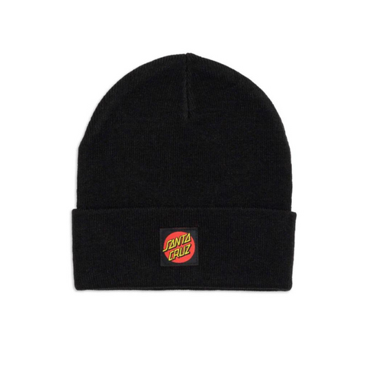 Santa Cruz Classic Label Beanie Black
