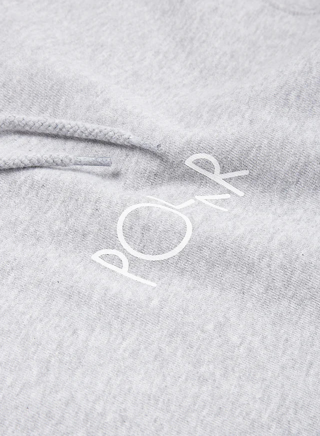Polar Skate Co. 3 Tone Filled Logo Hoodie Sport Grey